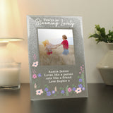 Personalised Blooming Lovely Glitter Photo Frame: 4 - Photo Frames By Gift Moments