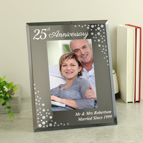 Personalised Diamante Anniversary Photo Frame: 1 - Photo Frames By Gift Moments