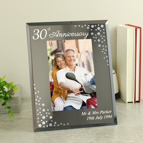 Personalised Diamante Anniversary Photo Frame: 3 - Photo Frames By Gift Moments