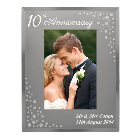 Personalised Diamante Anniversary Photo Frame: 5 - Photo Frames By Gift Moments