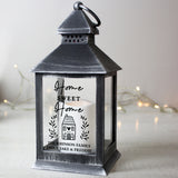 Personalised Home Sweet Home Black Lantern Default Title - LED Lighting at Gift Moments