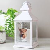 Personalised Highland Cow LED Lantern - LED Lighting at Gift Moments