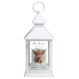 Personalised Highland Cow LED Lantern - LED Lighting at Gift Moments