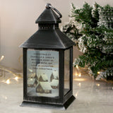 Personalised Christmas Town Black Lantern Default Title - LED Lighting at Gift Moments