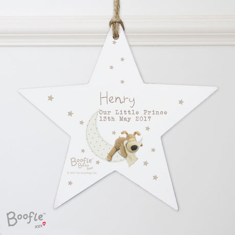 Personalised Boofle Baby Star Decoration - Decorations at Gift Moments