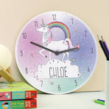 Personalised Unicorn Wooden Clock - Clocks at Gift Moments