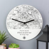 Personalised Old Series Map Compass Clock: 4 - Clocks By Gift Moments