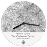 Personalised Old Series Map Compass Clock: 5 - Clocks By Gift Moments