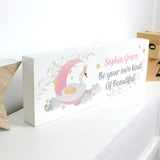 Personalised Swan Lake Wooden Block Sign - Signs & Plaques at Gift Moments