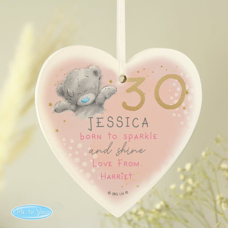 Personalised Me To You Birthday Wooden Heart: 2 - Decorations