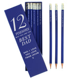 Personalised 12 Reasons Box and 12 Blue HB Pencils - Pens & Pencils at Gift Moments