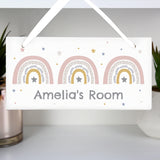 Personalised Rainbow Wooden Sign - Signs & Plaques at Gift Moments