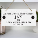 Personalised Paw Print Dog Breed Wooden Sign - Signs & Plaques at Gift Moments