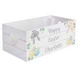 Personalised Easter Egg Hunt Small Wooden Crate - Storage at Gift Moments