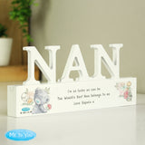 Personalised Me To You Wooden Nan Ornament Default Title - Ornaments at Gift Moments