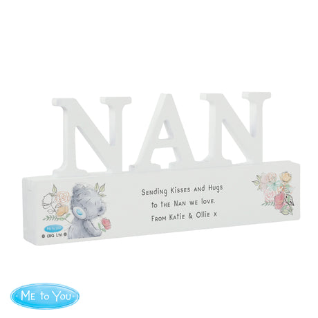 Personalised Me To You Wooden Nan Ornament - Ornaments at Gift Moments