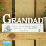 Personalised Me To You Moon and Back Wooden Grandad Ornament Default Title - Ornaments at Gift Moments