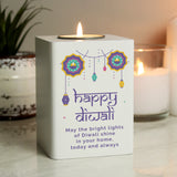 Personalised Wooden Tealight Holder for Diwali: 4 - Candle Holders By Gift Moments