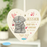 Personalised Me To You Hold You Forever Wooden Heart Decoration Default Title - Decorations at Gift Moments