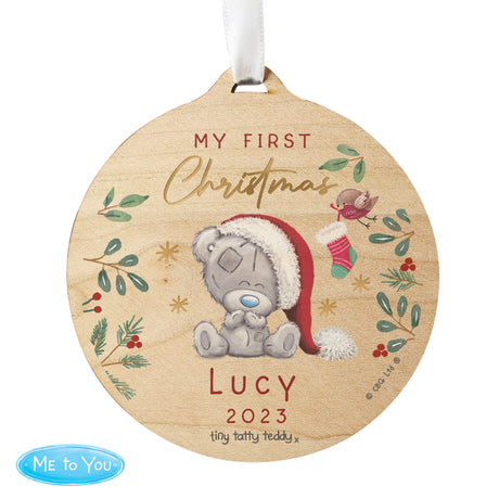 Personalised Tiny Tatty Teddy Christmas Bauble: 4 - Christmas Decorations