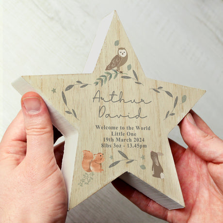 Personalised Woodland Animal Star Ornament - Ornaments at Gift Moments