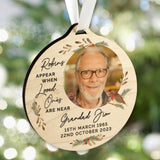 Personalised Photo Upload Robin Memorial Wooden Decoration - Decorations at Gift Moments