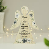 Personalised Memorial Wooden Angel Ornament - Ornaments at Gift Moments