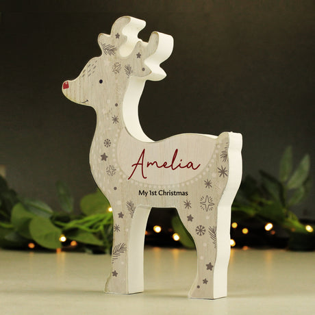 Personalised Red Nosed Reindeer Ornament - Christmas Decorations at Gift Moments