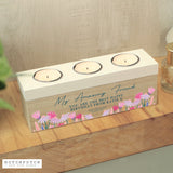 Personalised Hotchpotch Wild Flower Triple Tealight Box - Candle Holders at Gift Moments