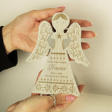 Personalised Christmas Angel Wooden Ornament - Ornaments at Gift Moments