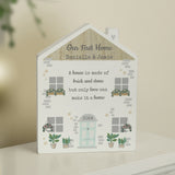 Personalised Love Makes A Home Wooden House Ornament - Ornaments at Gift Moments