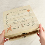 Personalised Woodland Animal Large Wooden Keepsake Box - Keepsake Boxes at Gift Moments