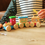 Personalised Wooden Circus Toy Train - Toys at Gift Moments