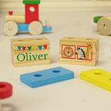 Personalised Wooden Circus Toy Train - Toys at Gift Moments