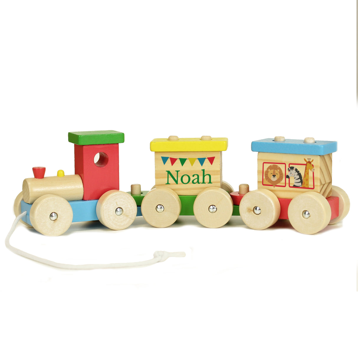 Personalised Wooden Circus Toy Train - Toys at Gift Moments