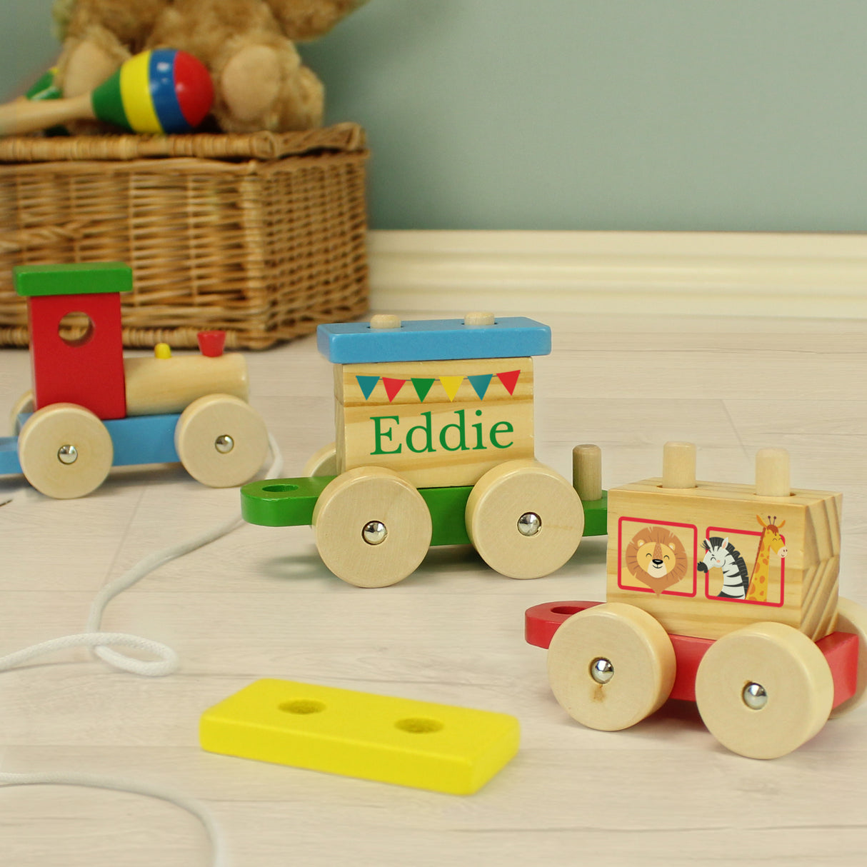 Personalised Wooden Circus Toy Train - Toys at Gift Moments