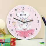 Personalised Fairy Wooden Children's Clock - Clocks at Gift Moments