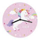 Personalised Unicorn Children's Wall Clock - Clocks at Gift Moments