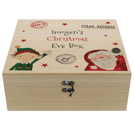 Personalised Wooden Christmas Eve Box - Wooden Christmas Eve Boxes at Gift Moments