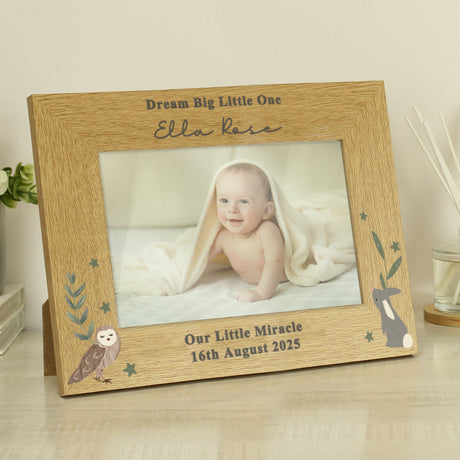 Personalised Woodland Animals Photo Frame: 1 - Photo Frames By Gift Moments