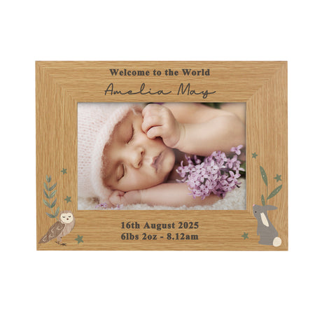 Personalised Woodland Animals Photo Frame: 4 - Photo Frames By Gift Moments