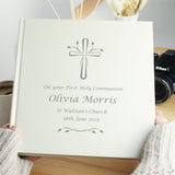 Personalised Silver Cross Square Photo Album - Photo Albums at Gift Moments