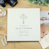 Personalised Silver Cross Square Photo Album - Photo Albums at Gift Moments