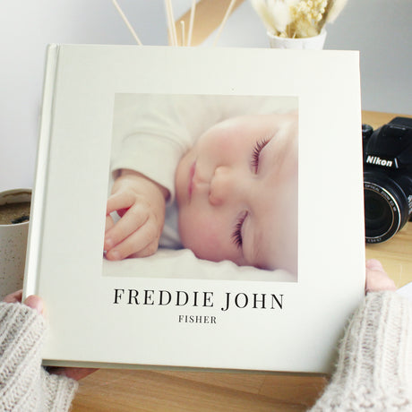 Personalised Photo Upload Square Photo Album - Photo Albums at Gift Moments