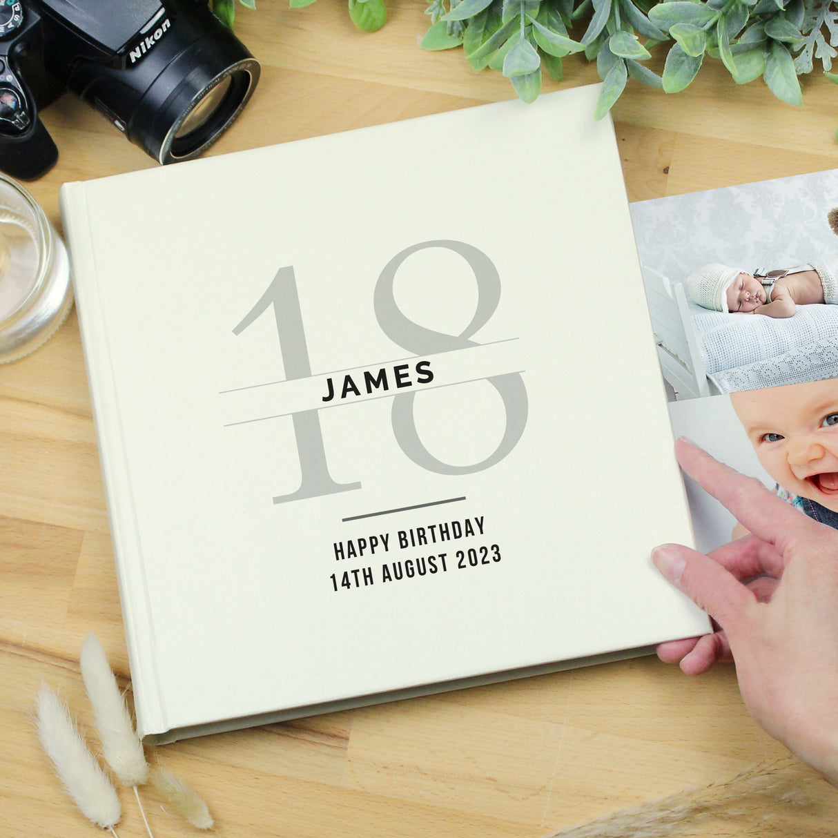 Personalised Birthday Square Photo Album: 2 - Photo Albums By Gift Moments