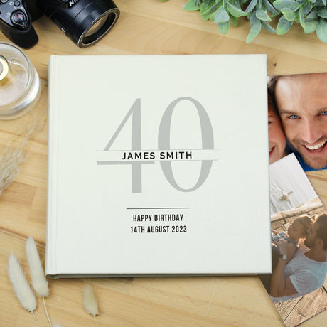 Personalised Birthday Square Photo Album - Photo Albums at Gift Moments