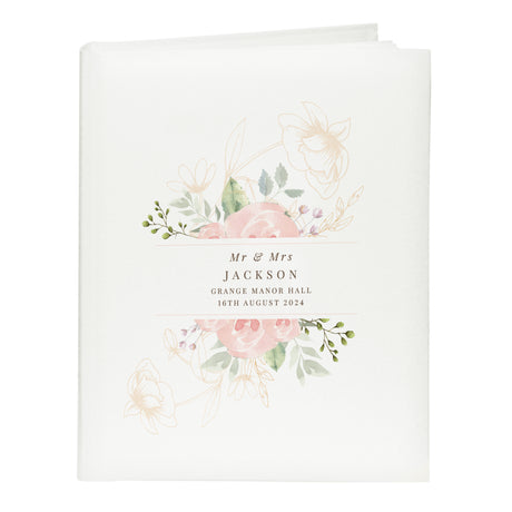 Personalised Floral Traditional Photo Album - Photo Albums at Gift Moments