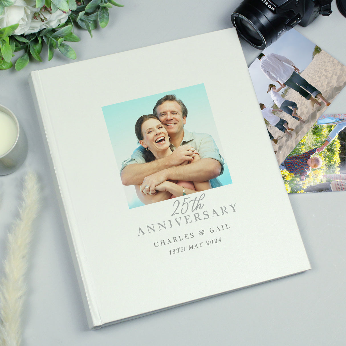 Personalised Photo Upload 25th Anniversary Traditional Photo Album Default Title - Photo Albums at Gift Moments