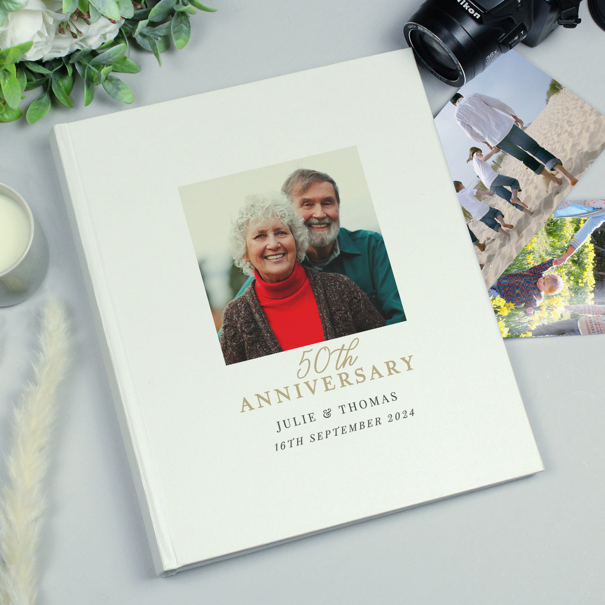 Personalised Photo Upload 50th Anniversary Traditional Photo Album Default Title - Photo Albums at Gift Moments