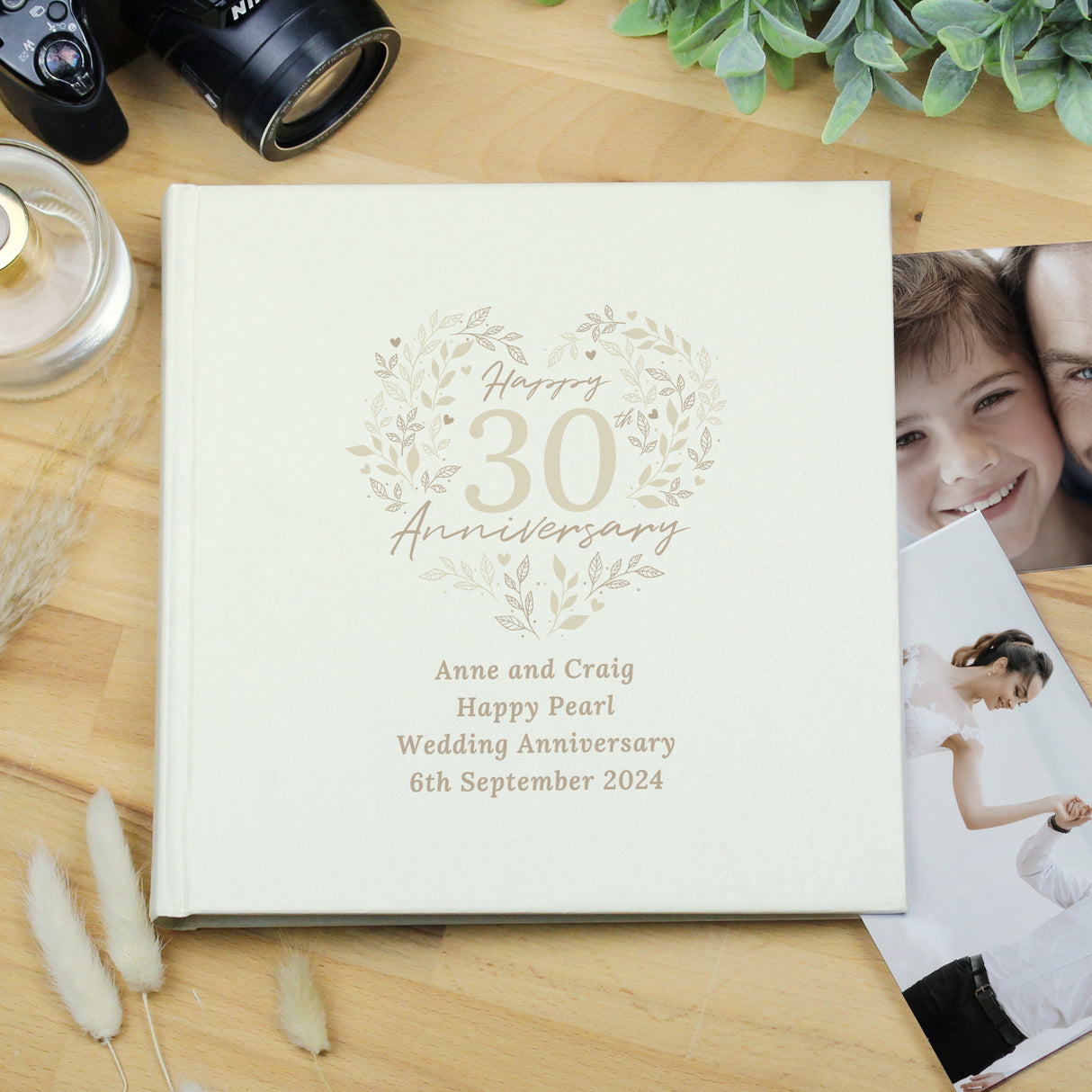 Personalised 30th Pearl Wedding Anniversary Photo Album - Photo Albums at Gift Moments